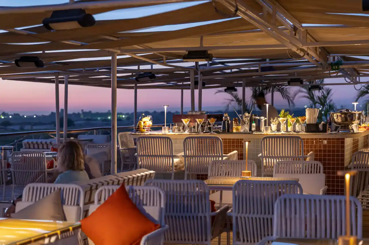 Sun deck of the Grand Mandarine Nile Cruise Nile cruise